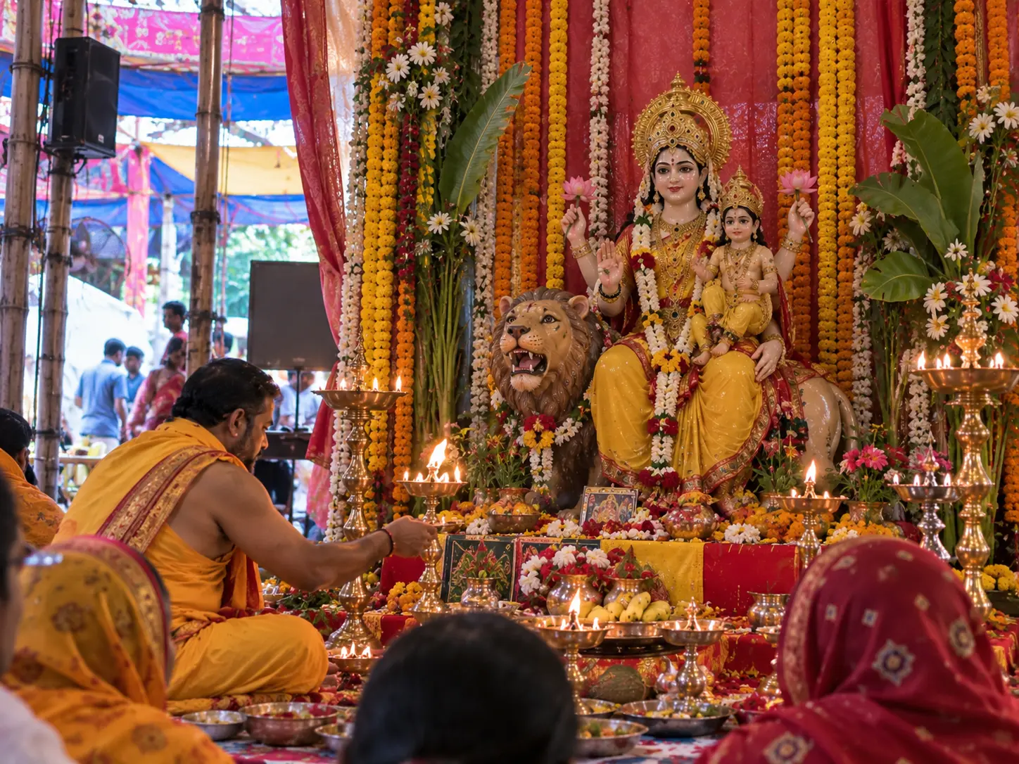 माँ स्कंदमाता की प्रतिमा